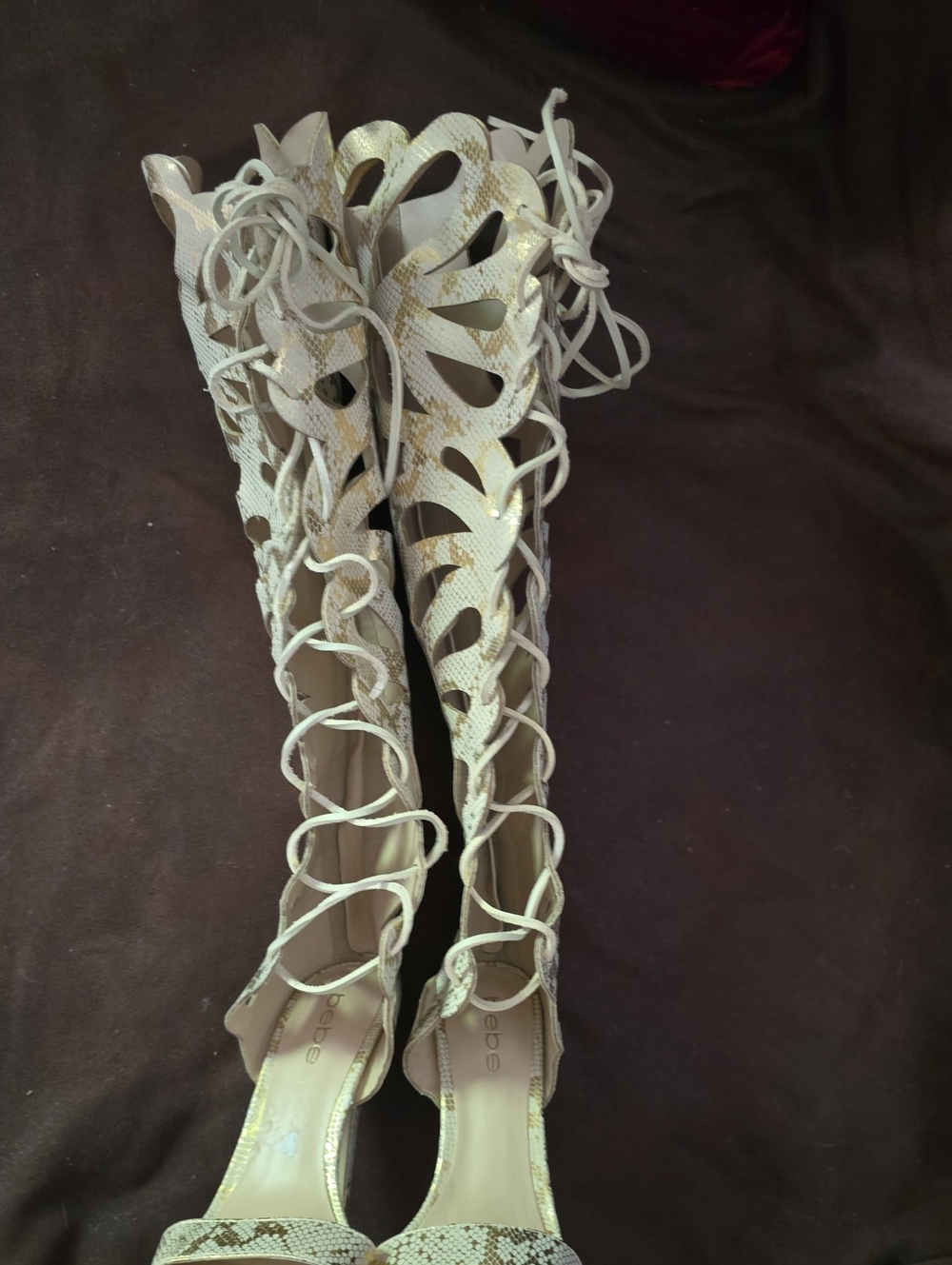 Bebe Cutout Tall Boots - Picture 2 of 8